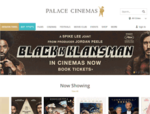 Tablet Screenshot of palacecinemas.com.au